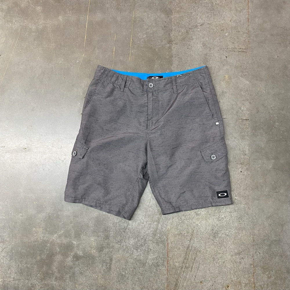 Oakley‎ Striped Cargo Shorts Grey Mens Size 34